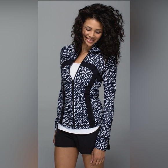 Lululemon Define Jacket - Net Pop Black & White - Picture 1 of 5